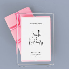 Etiqueta de Produto Minimalista de Script de Cores