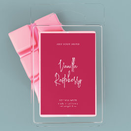 Etiqueta de Produto Minimalista de Script de Cores