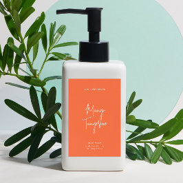 Etiqueta de Produto Minimalista de Script de Cores