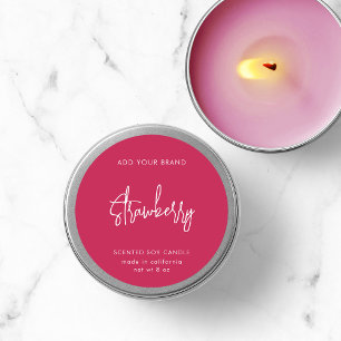 Etiqueta de Produto Minimalista de Script de Cores