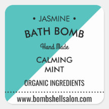 Etiqueta de Produto Moderno do Triângulo Aqua