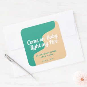 Etiqueta de produto moderno Light My Fire