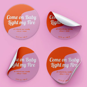 Etiqueta de produto moderno Light My Fire