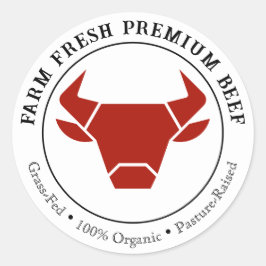 Etiqueta de produto para empresas de carne Premium