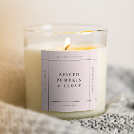 Etiqueta de produto para velas Etiqueta de negócio