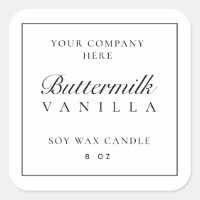 Etiqueta de produto para velas - Etiqueta mínima d