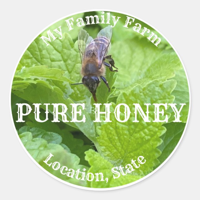 Etiqueta de produto personalizável (Frente)