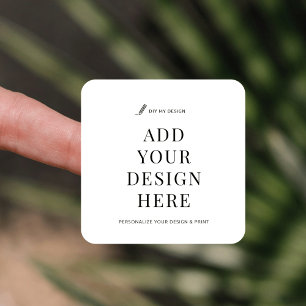 Etiqueta de Produto Quadrado de 1,5" com Impressão