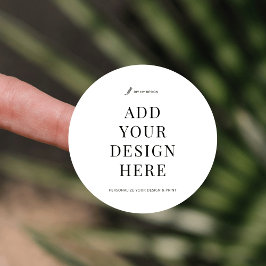 Etiqueta de produto redonda de 1,5" com impressão