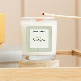 Etiqueta de produto verde Eucalyptus