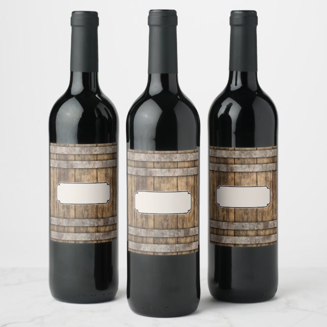 Etiqueta de produto Whiskey Barrel (Garrafas)