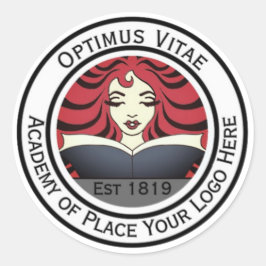 Etiqueta de Promocional para logotipo comercial