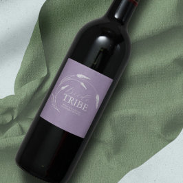 Etiqueta de Proposta de Ponta de Lavanda de Água