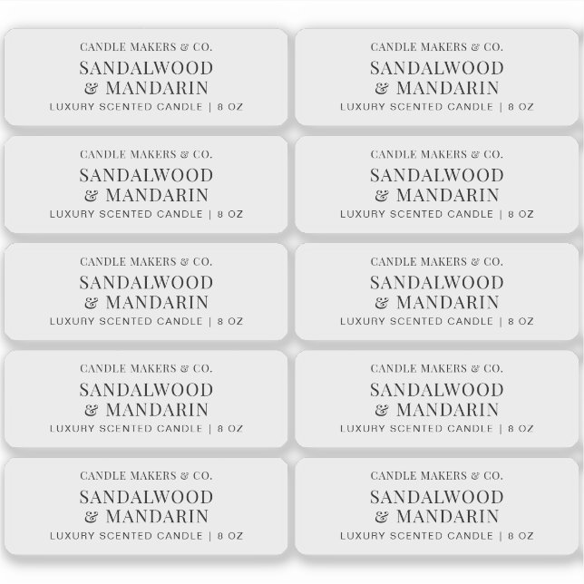 Etiqueta de Retângulo 3x1" com Tin de Vela Limpo M (Frente)