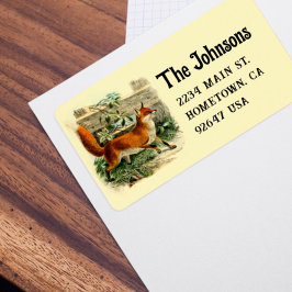 Etiqueta de Retorno de Fox Vintage