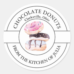 Etiqueta de Rosquinhas de Chocolate
