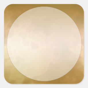 Etiqueta de Rótulo de Marcador Dourado Quadrado G