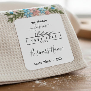 Etiqueta de roupa personalizada Costura ou Crochê 