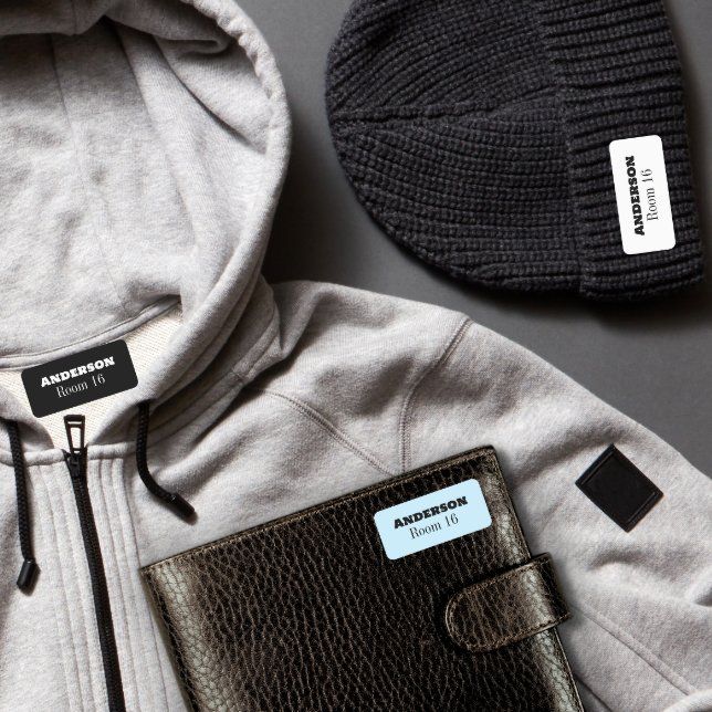 Etiqueta de roupa personalizada para casa de repou (Criador carregado)