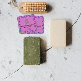 Etiqueta de Sabão com cheiro de lavanda