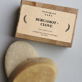 Etiqueta de sabão personalizada Vinheta de fundo K