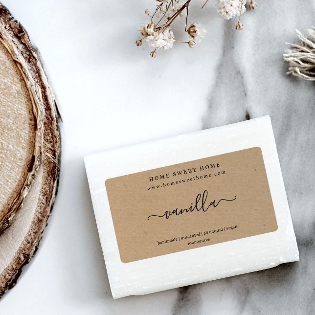 Etiqueta de sabão personalizada Vinheta de fundo K (Criador carregado)