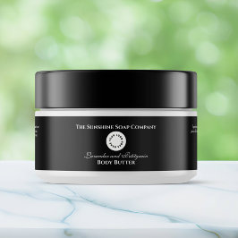 Etiqueta de salto de cosméticos - Preto com logoti