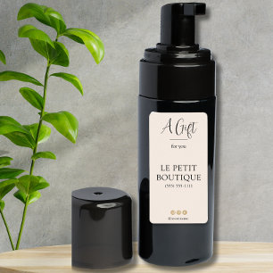 Etiqueta de Sanitizer Personalizada do Nome de Emp