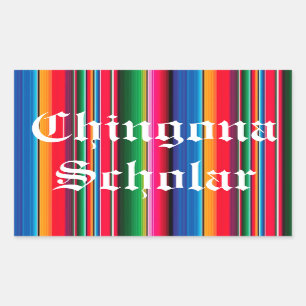 Etiqueta de Sarape do erudito de Chingona