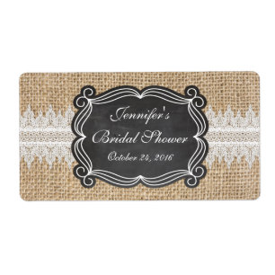 Etiqueta de serapilheira e de garrafa de água do