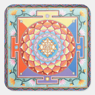 Etiqueta de Shri Yantra