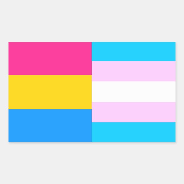 Etiqueta de sinais de orgulho transexual/transexua (Frente)