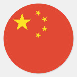 Etiqueta de sinalizador da China