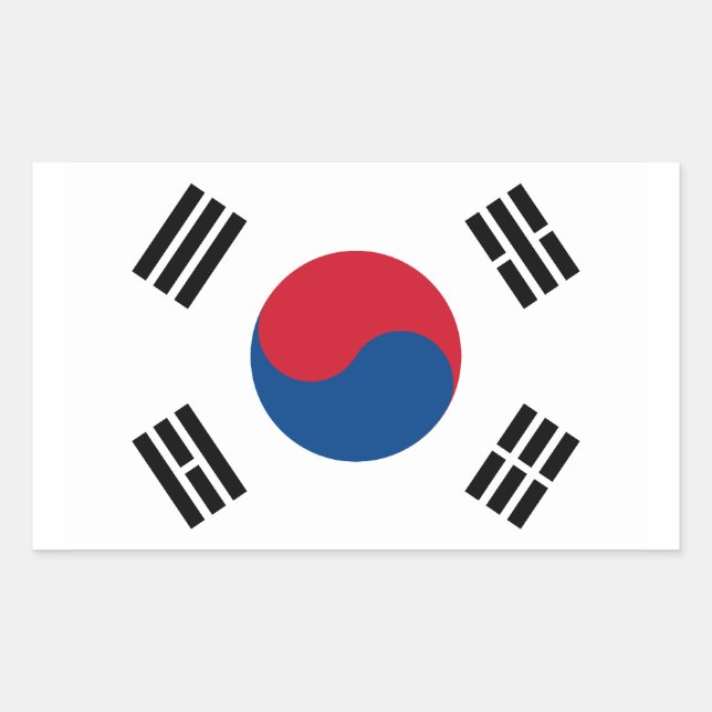 Etiqueta de Sinalizador da Coreia do Sul (Frente)