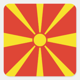 Etiqueta de Sinalizador da Macedônia do Norte