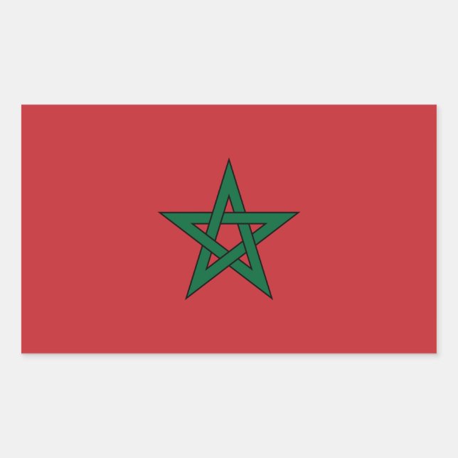 Etiqueta de Sinalizador de Marrocos (Frente)