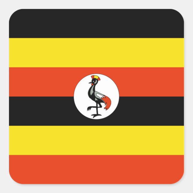 Etiqueta de Sinalizador de Uganda (Frente)