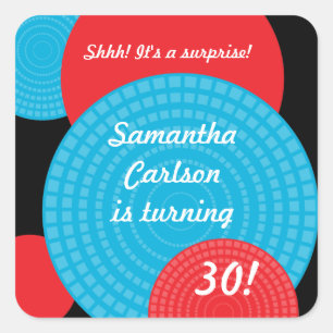 Etiqueta de sobreposição do aniversário dos