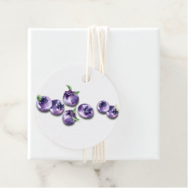 Etiqueta de String Blueberry Watercolor