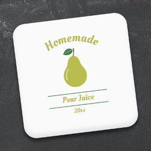 Etiqueta de Suco de Pear Editável