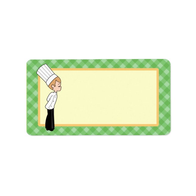 Etiqueta de Suporte Personalizada para Cozinha Per (Frente)