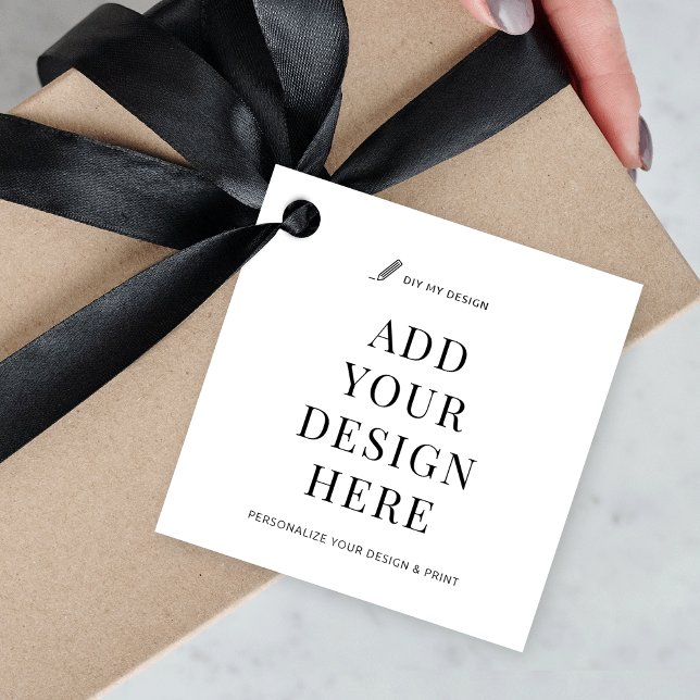 Etiqueta de suspensão personalizada Imprimindo 2x2 (Square gift tag printing)