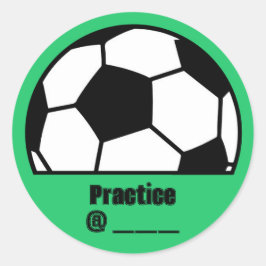 Etiqueta de Tempo de Prática de Futebol