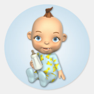 Etiqueta de Toon do bebé