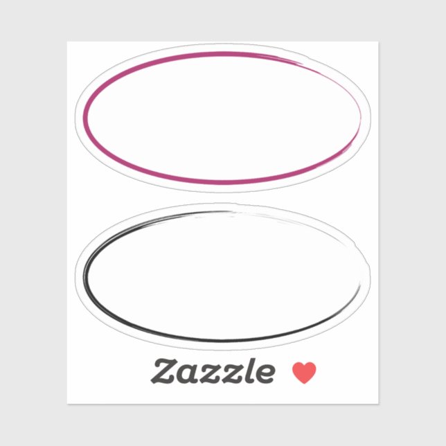 Etiqueta de Traço do Pincel (Folha)