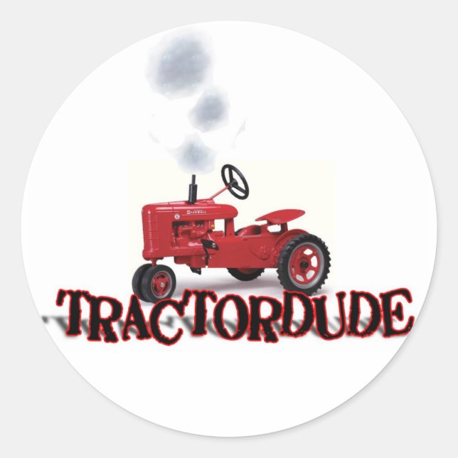 Etiqueta de Tractordude (Frente)