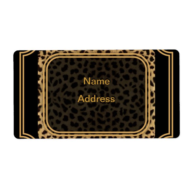 Etiqueta de Transporte Leopardo (Frente)