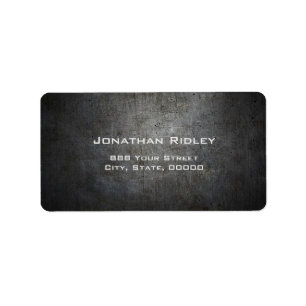 Etiqueta de transporte preta do METAL