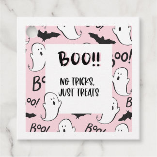 Etiqueta de Tratamento de Fantasmas do Halloween