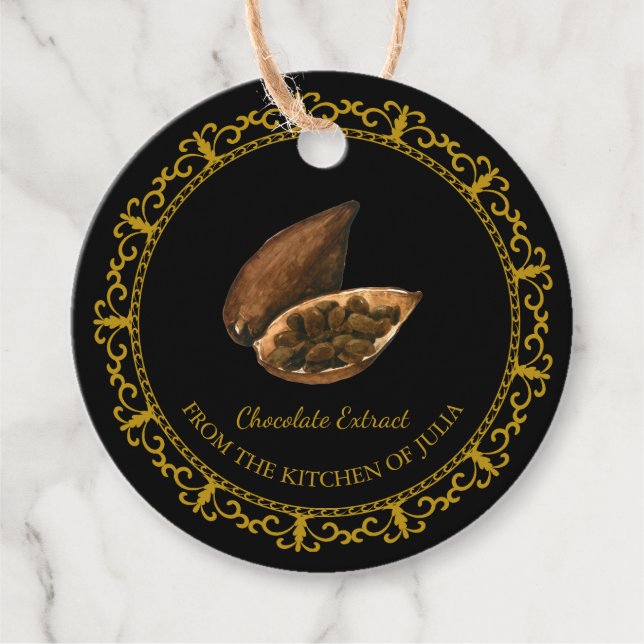 Etiqueta de travamento de extração de chocolate de (Frente)